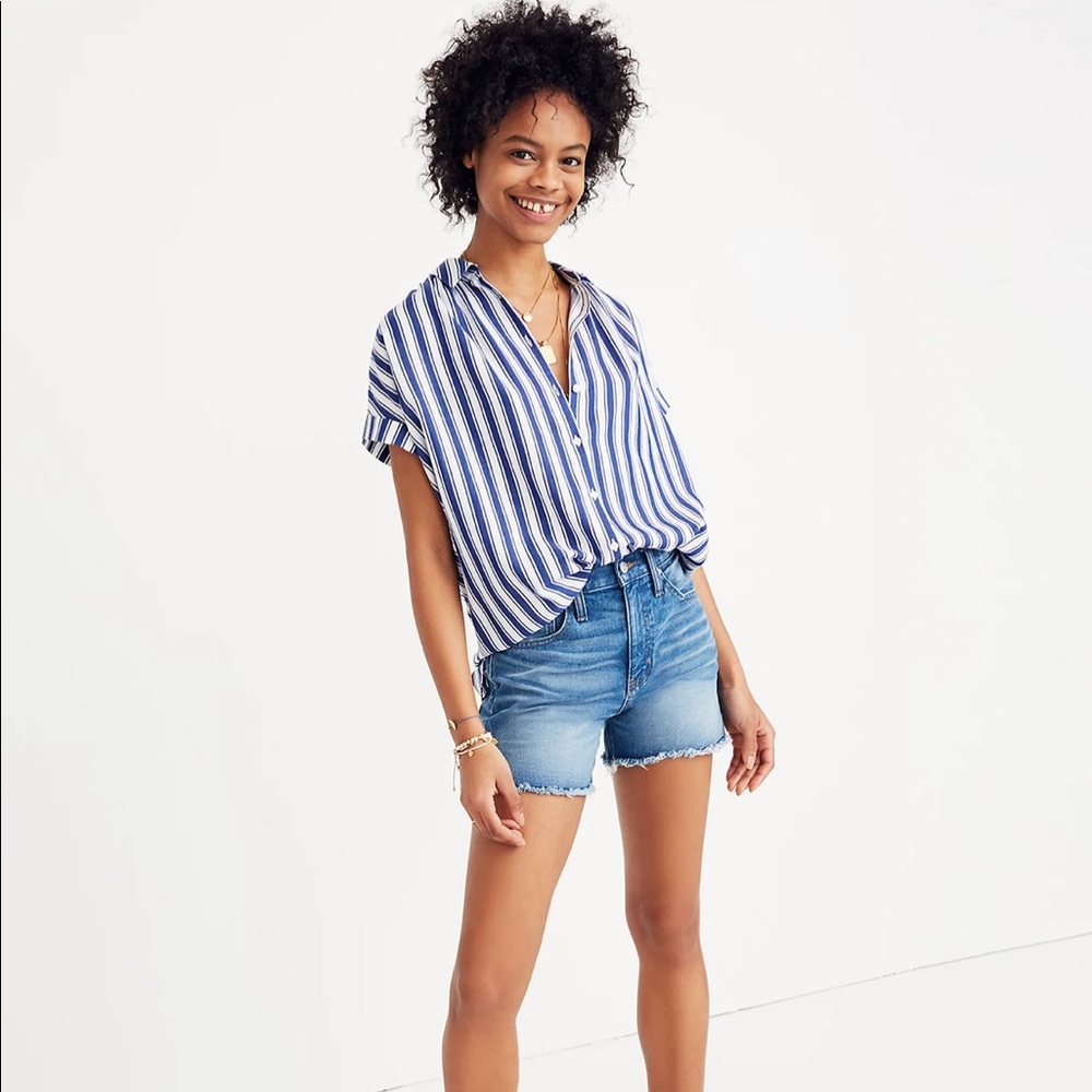 Madewell Central Shirt In Shea Stripe